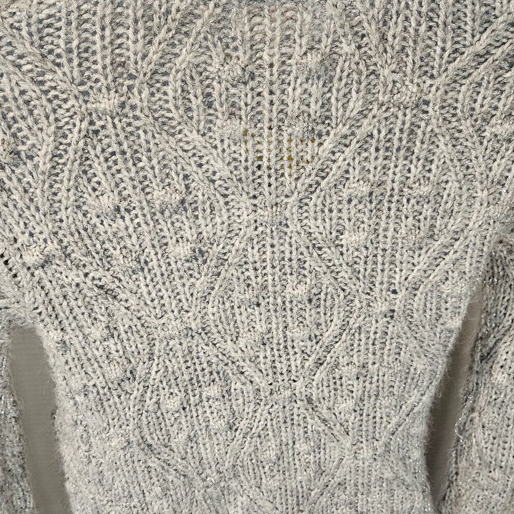 Cat & Jack, Long Sleeve open front Cardigan sweater, Grey Size7/8 - Picture 5 of 6